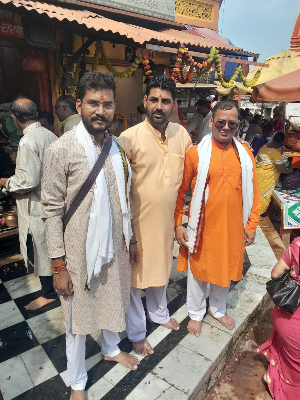 Panditji studying ancient Vedic texts